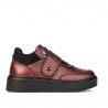 Pantofi copii 2009 bordo sidef combinat