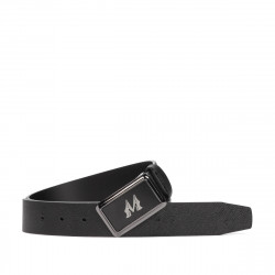 Curea barbati 38b negru presat