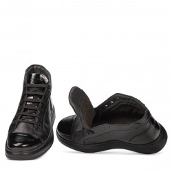 Ghete barbati 4125 negru combinat