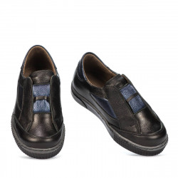 Pantofi copii mici 70-1c negru combinat