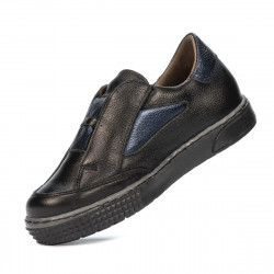Pantofi copii mici 70-1c negru combinat