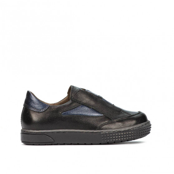 Pantofi copii mici 70-1c negru combinat Pantofi copii mici 70-1c negru combinat