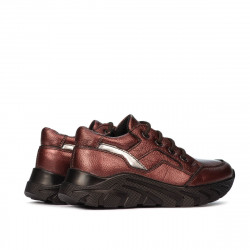 Kislány cipők 72c bordó gyöngyház