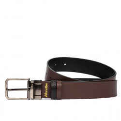 Curea barbati 54b bicolor biz negru+maro