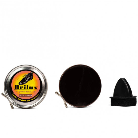 Crema pe baza de ceara pentru lustruit incaltamintea 34a maro inchis Crema pe baza de ceara pentru lustruit incaltamintea 34a maro inchis