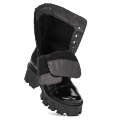 Ghete dama 3358 negru combinat