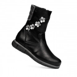 Cizme copii mici 107c negru combinat