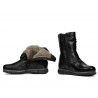 Cizme copii mici 107c negru combinat