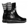 Cizme copii mici 107c negru combinat