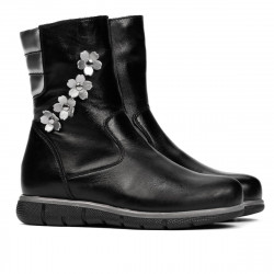 Cizme copii mici 107c negru combinat
