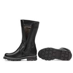 Cizme copii 3026 negru combinat