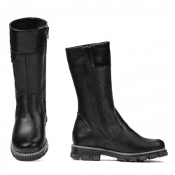 Cizme copii 3026 negru combinat