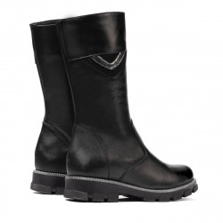 Cizme copii 3026 negru combinat