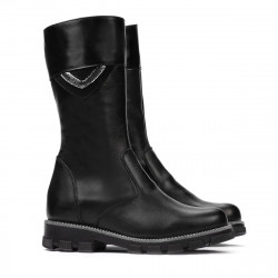 Cizme copii 3026 negru combinat