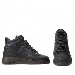 Tizenéves csizma 4010 tuxon fekete