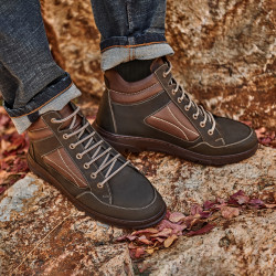 Férfi bakancs 4128 tuxon kaki kombinált