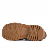 Pantofi casual dama 6041 croco maro combinat