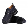 Pantofi casual dama 6043 indigo velur combinat