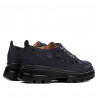 Pantofi casual dama 6043 indigo velur combinat