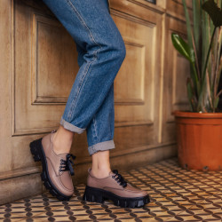 Pantofi casual dama 6040 capucino lifestyle