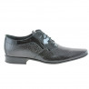 Pantofi eleganti barbati 798 croco lac negru