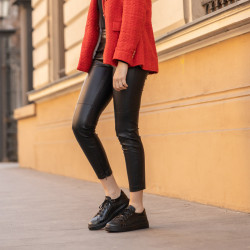 Casual/sport cipő 6035 fekete kombinált