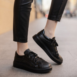 Casual/sport cipő 6035 fekete kombinált