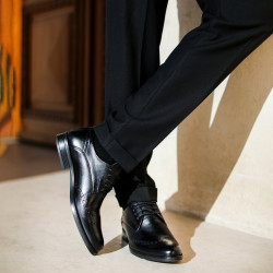 Pantofi eleganti barbati 908 negru lifestyle