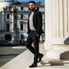 Pantofi eleganti barbati 908 negru lifestyle