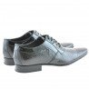 Pantofi eleganti barbati 798 croco lac negru