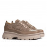 Pantofi casual dama 6043 capucino combinat