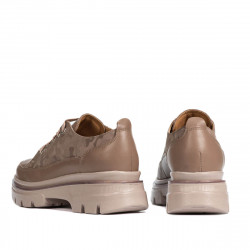 Női alkalmi cipő 6043 capuccinó kombinált