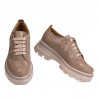 Pantofi casual dama 6043 capucino combinat