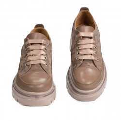 Pantofi casual dama 6043 capucino combinat