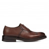 Pantofi eleganti adolescenti 381 a coniac
