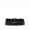 Curea dama 29m croco negru