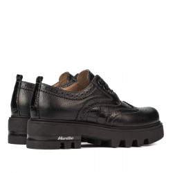 Pantofi casual dama 6047 negru combinat