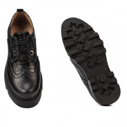 Pantofi casual dama 6047 negru combinat