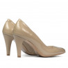 Elegáns női cipők 1234 lakk beige