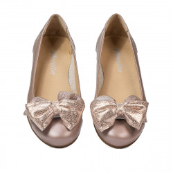 Női balerina 6050 poros rózsaszín kombinált