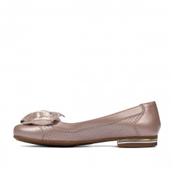 Női balerina 6050 poros rózsaszín kombinált