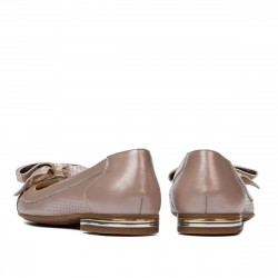 Női balerina 6050 poros rózsaszín kombinált