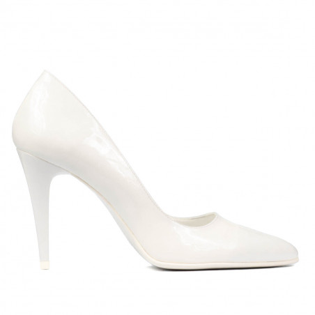 Pantofi eleganti dama 1246 lac alb