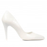 Pantofi eleganti dama 1246 lac alb