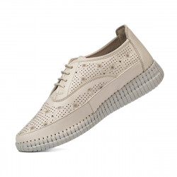 Női mokaszinok 6045 bézs