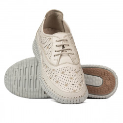 Női mokaszinok 6045 bézs