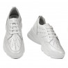 Pantofi sport dama 6046 alb sidef
