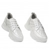 Pantofi sport dama 6046 alb sidef