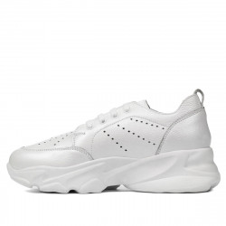 Pantofi sport dama 6046 alb sidef