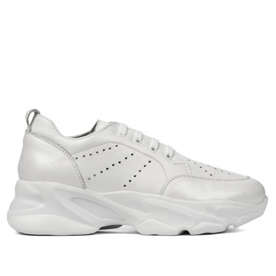 Pantofi sport dama 6046 alb sidef Pantofi sport dama 6046 alb sidef